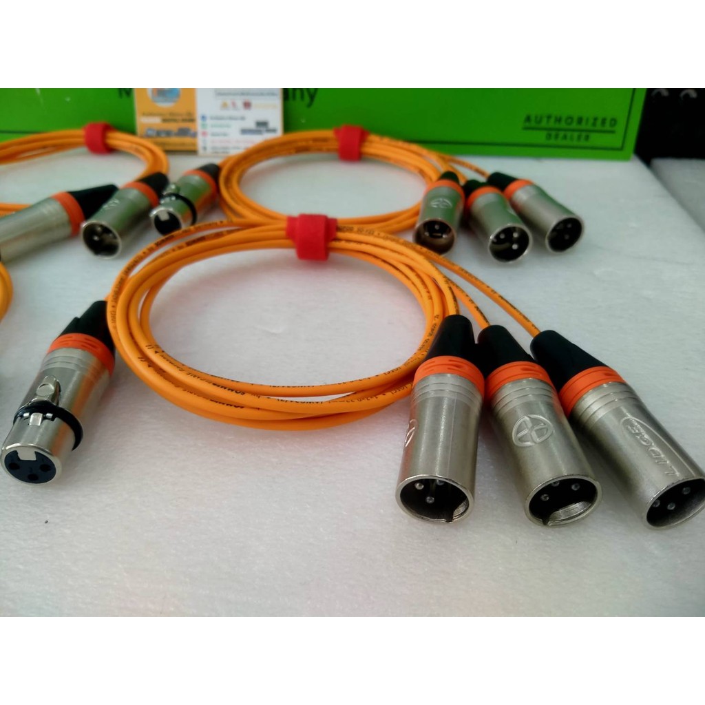 สายวายเข้า1ออก3 SOMMER SC-ISOPOD SO-F22-XLRผู้x3+XLRเมีย ความยาว30cm,70cm,1m,1.5m,2m ราคา ถูกที่สุด ดีลบีเคเค แกลเลอรีภาพที่ 2