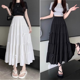 Bella Shop 🌻 กระโปรงเค้กโบว์หวานสไตล์เกาหลีสำหรับผู้หญิง กระ…