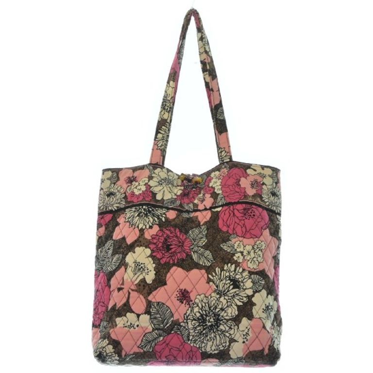 Vera Bradley Tote Bag Purse สีชมพู ผู้หญิง สีขาว ลายโดยรวม สีน้ําตาล ส่งตรงจากญี่ปุ่น มือสอง
