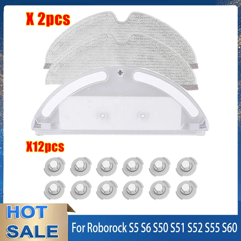 Mop ผ้าถังน้ําใช้งานร่วมกับ Xiaomi Roborock S6 Pure S5 S6 S51 S50 S52 S55 E25 E35 E4 E5 เครื่องดูดฝุ