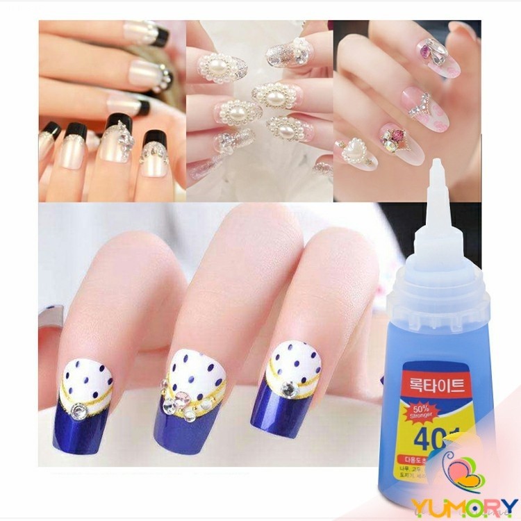 Yumory  กาว401  กาวติดเล็บ  แห้งเร็ว  ติดของตกแต่งเล็บ all-purpose glue