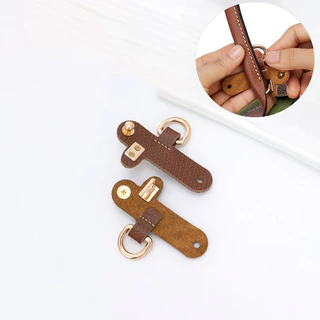 LONGCHAMP 1คู่กระเป๋าถือCrossbody Conversion Hang Transformationหัวเข็มขัดสําหรับLongchampขนาดเล็กPunch-ฟรีของแท้หนังสายคล้องไหล่หัวเข็มขัด