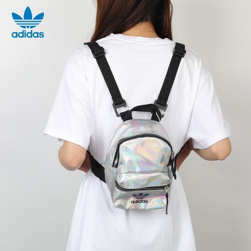 [จัดส่งภายใน 48 ชั่วโมง] Adidas Adidas Clover Mini Backpack ผู้ชายและผู้หญิง Laser Small Bag กระเป๋