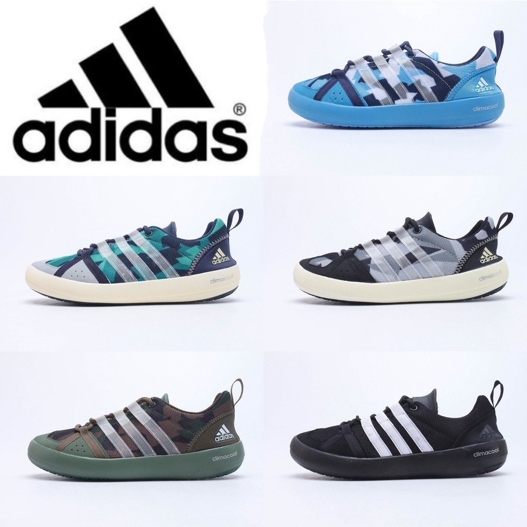 Adidas in stock AD Climacool Boat Lace Graphic Wading Shoes Couple Mountaineering Shoes Men's and Women's Fashion Outdoo