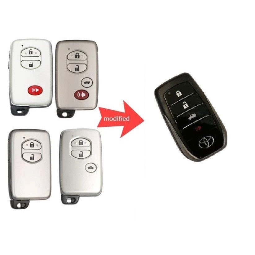 ปลอกหุ้มกุญแจ กรอบกุญแจ Toyota Camry 2.4 , Camry Hybrid ,  Altis 2.0 (08-13) , Prius , Prius Hybrid พร้อมดอกกุญแจ