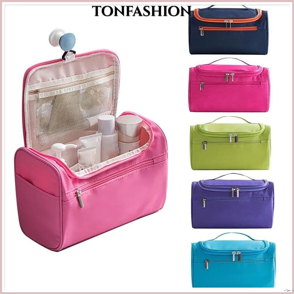 Tonfashion กระเป๋าเครื่องสําอาง กระเป๋าเครื่องสําอาง กันน้ํา แบบแขวน สําหรับเดินทาง