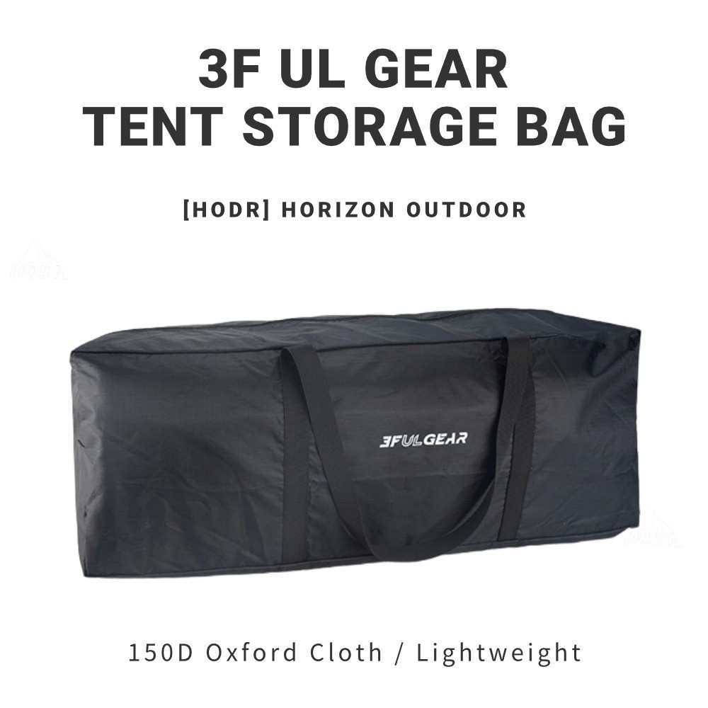 [LODR]  3F UL GEAR กระเป๋าเก็บเต็นท์ ผ้าออกซฟอร์ด 150D 3F UL Gear กันน้ํา แบบพกพา น้ําหนักเบา สีดํา สําหรับตั้งแคมป์กลางแจ้ง