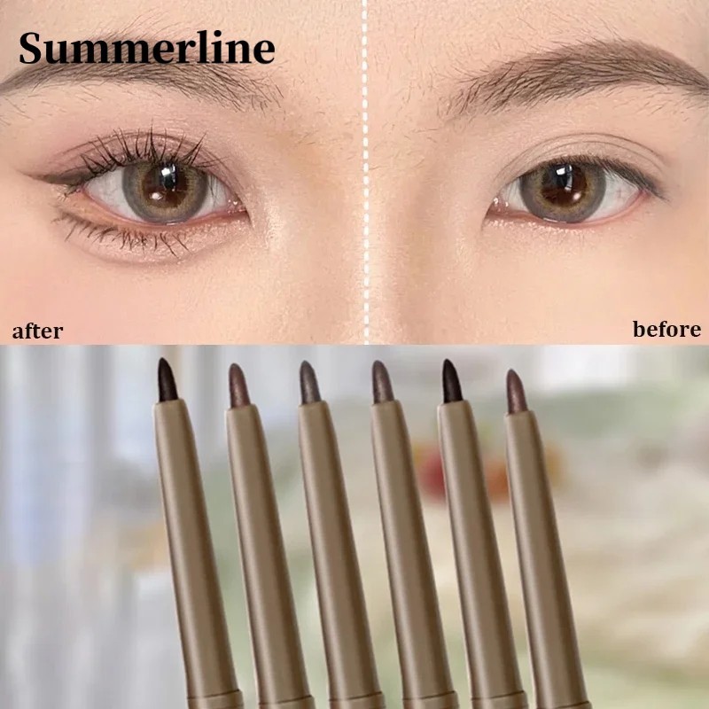 อายไลเนอร์เจล ดินสอเขียนขอบตา เนื้อแมตต์ กันน้ํา ติดทนนาน แห้งเร็ว สีน้ําตาล สีดํา