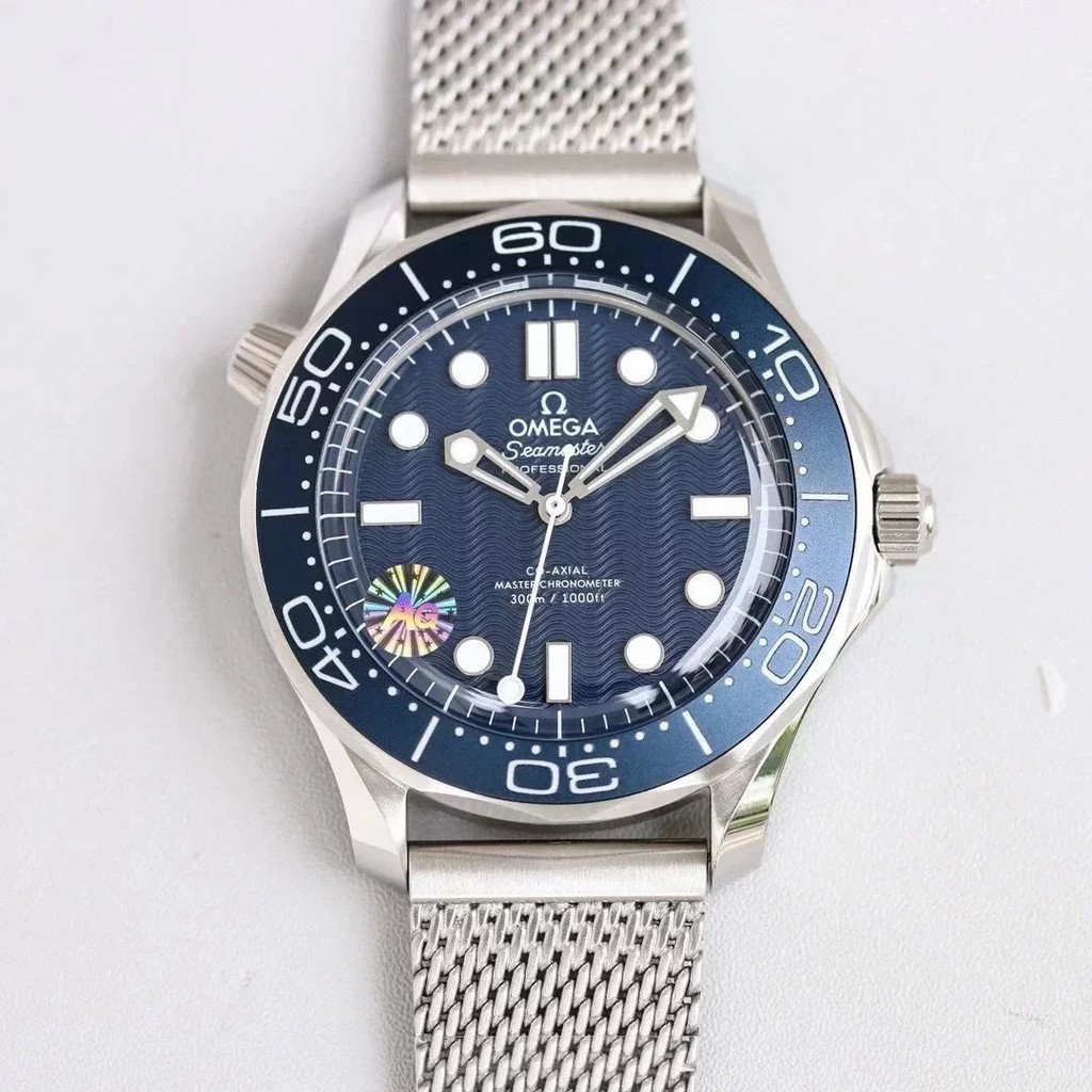 All-in-one สายนาฬิกาข้อมือ กระจกแซฟไฟร์ ไนล่อน 42 มม. รูรับแสงสองสี ของแท้ ครบรอบ 60 ปี สําหรับผู้ชาย-Steel Watch นาฬิกากลไก