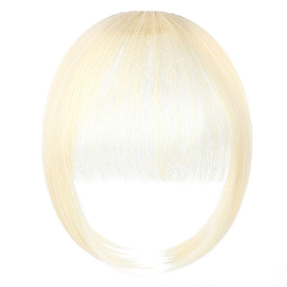 วิกผมหน้าม้า.Blunt Bangs, เพิ่มเติมผมด้านบนสำหรับทรงผม, วิกผมสังเคราะห์สำหรับผู้หญิง - รูปที่ 6