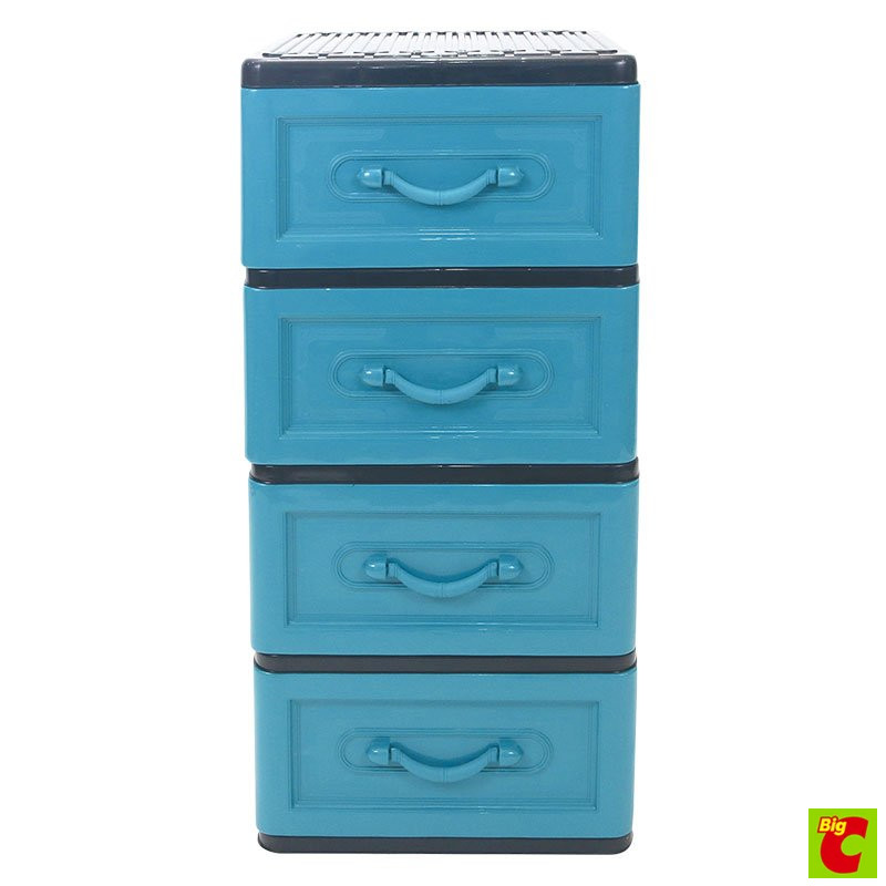 เบสิโค ตู้ 4 ชั้น สีเขียวทูโทน