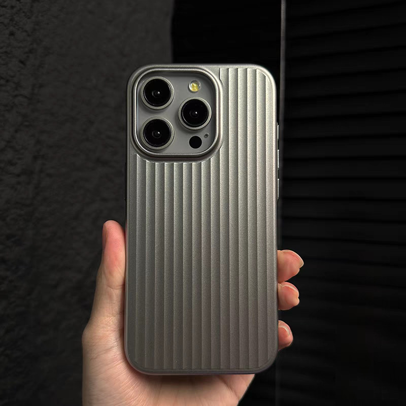 Anti-Crack stripes Light and Thin hard เคส iPhone 16 15 14 13 pro max เคท ไอโฟน 14 15 16 Plus Case Cover