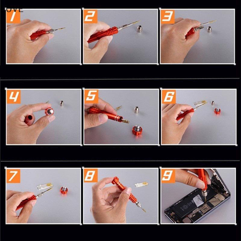 [JJCW] ชุดเครื่องมือไขควง สําหรับซ่อมแซมนาฬิกาข้อมือ โทรศัพท์ แว่นตา 1 ชิ้น QQW
