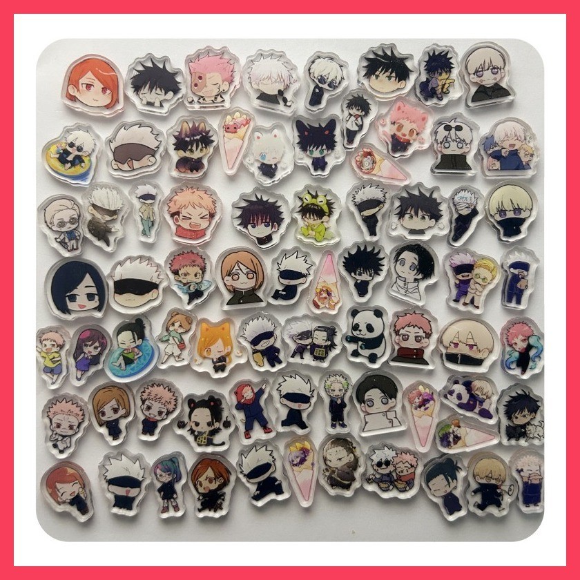 โมเดลอะคริลิค รูปมหาเวทย์ผนึกมาร Gojo Zenin Maki ขนาดเล็ก 2 ซม. 10 ชิ้น