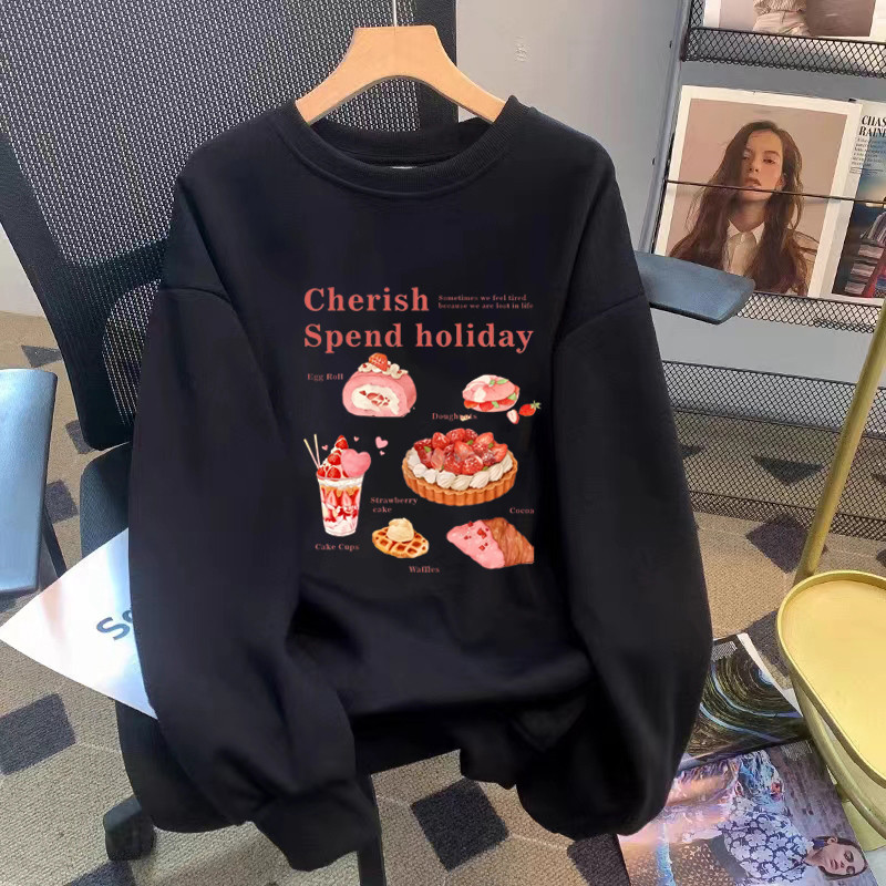 เสื้อกันหนาวแขนยาว คอกลม ผ้าฝ้าย ขนาดใหญ่ แบบเรียบง่าย แฟชั่นฤดูใบไม้ร่วง และฤดูหนาว สไตล์เกาหลี สําหรับผู้หญิง และผู้ชาย 2024