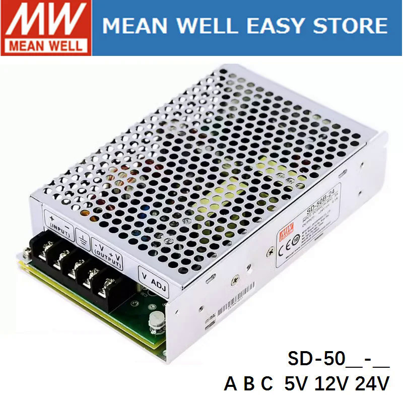 Mean WELL SD-50B SD-50B-5 SD-50B-12 SD-50B-24 MEAN WELL SD 50B 50W