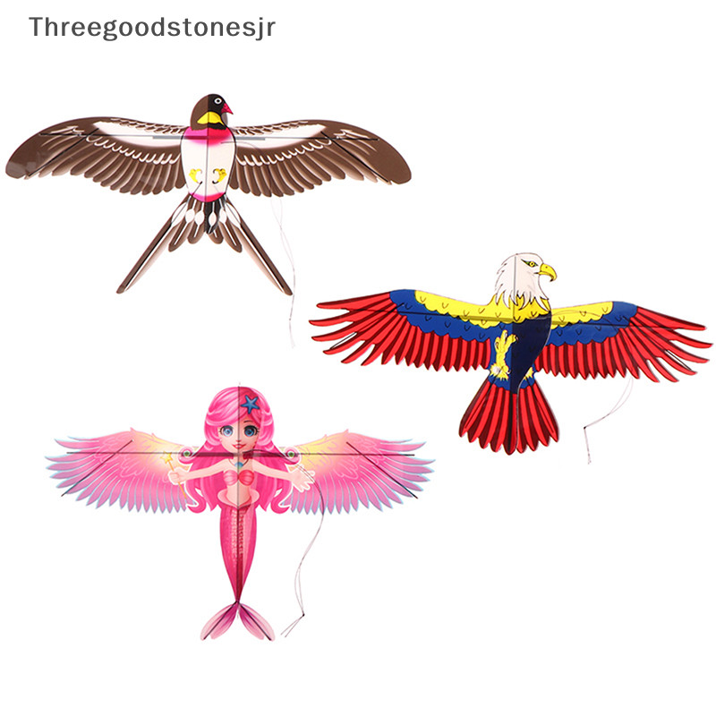 Tgst (เฉพาะว่าว) ว่าวพลาสติก รูปปีกนกอินทรีย์ 3d ขนาดเล็ก ของเล่นสําหรับเด็ก