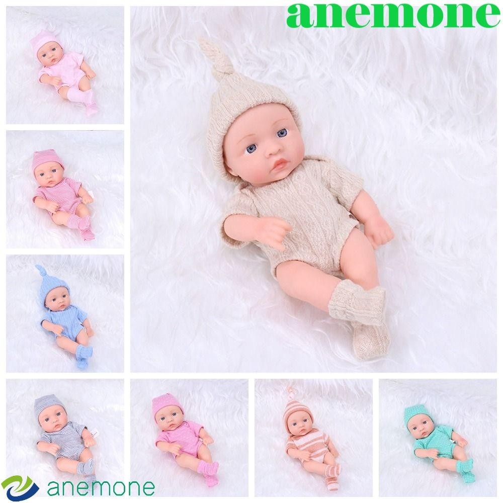 Anemone ตุ๊กตาเด็กแรกเกิด ซิลิโคนนิ่ม สัมผัสนุ่ม เต็มตัว ขนาดเล็ก 20 ซม.