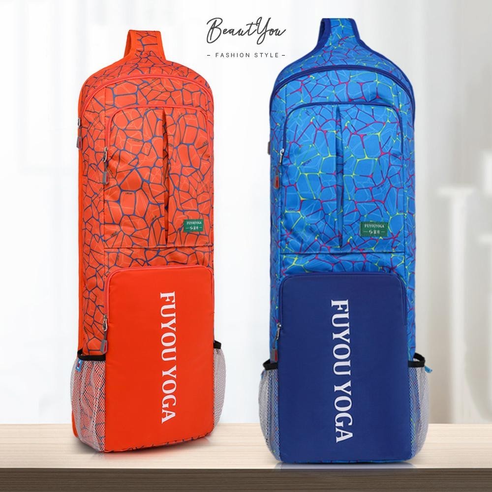 Women Shoudler Bag Yoga Mat Carrier กระเป๋าถือโยคะแบบพกพาความจุขนาดใหญ่ [BeautYou.th]