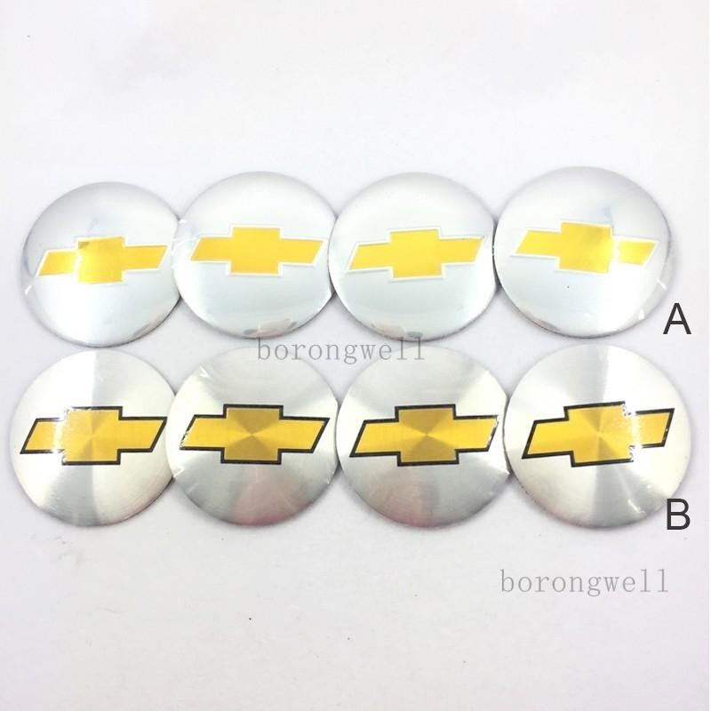 สติกเกอร์โลโก้ CHEVROLET ขนาด 56 มม. สําหรับติดดุมล้อรถยนต์ 4 ชิ้น