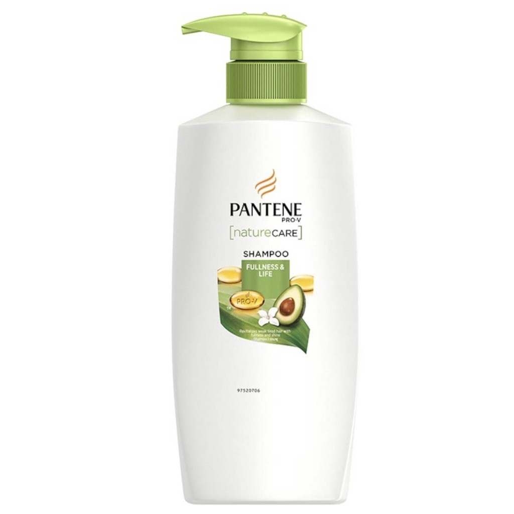 PANTENE SHAMPOO NATURE CARE 480 ML.แพนทีน โปร-วี เนเจอร์แคร์ ฟลูเนส แอนด์ ไลฟ์ แชมพูคืนชีวิตชีวาให้ผ