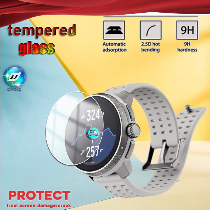 Suunto Race ฟิล์มกระจกนิรภัยกันรอยหน้าจอ 9H สําหรับ Suunto Race