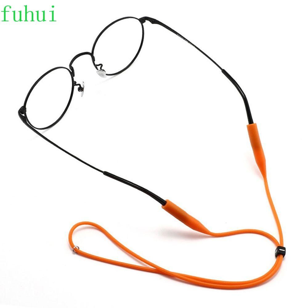 Fuhui สายคล้องแว่นตา วินเทจ กีฬา แว่นตา ขา ชิ้นส่วนซิลิโคน กันลื่น สายคล้อง สไตล์เกาหลี