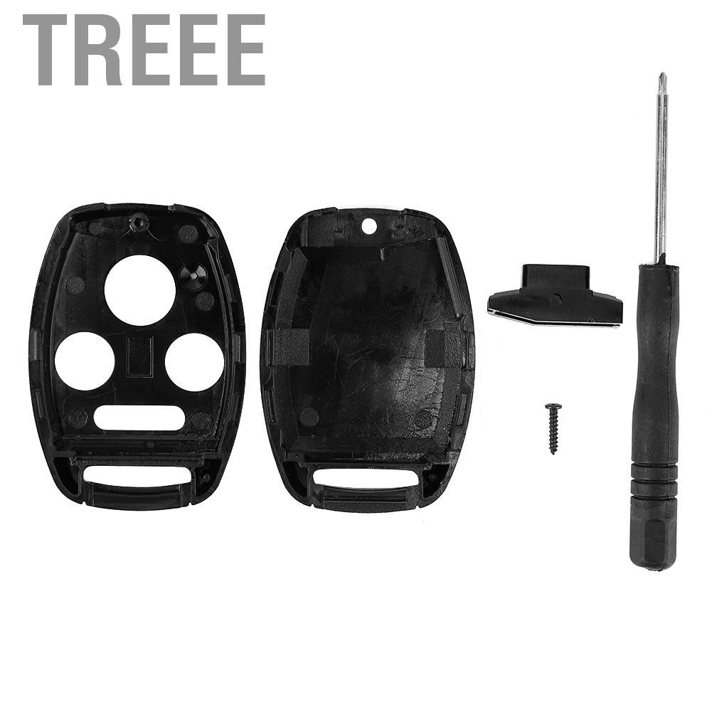 Treee Remote Key Fob Uncut Shell Case Fits For Honda Accord 2003 2004 2005 2006 2007 2008