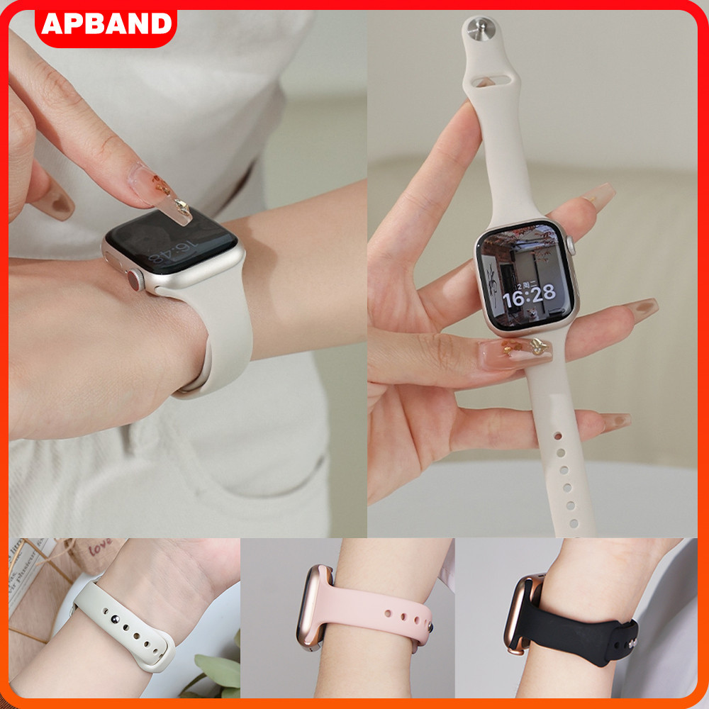 สายนาฬิกาข้อมือซิลิโคน สําหรับ AW Watch 49 มม.Ultra/SE 3 46 มม. 44 มม. 41 42 มม. 45 40/38 มม. for i-watch Series 11 10 9