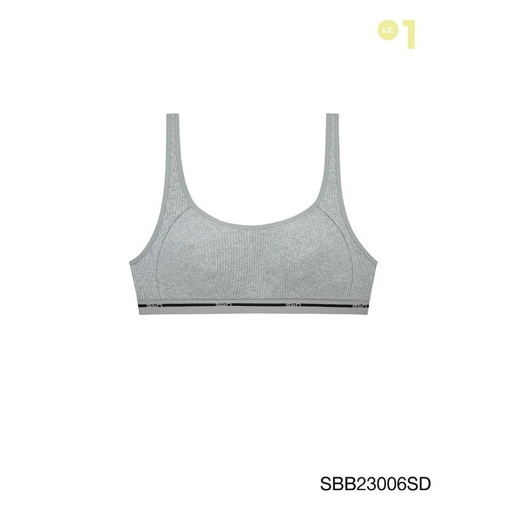 Sabina เสื้อชั้นใน Invisible Wire (ไม่มีโครง) รุ่น Sbn Sport รหัส SBB23006SD สีเทาเข้ม