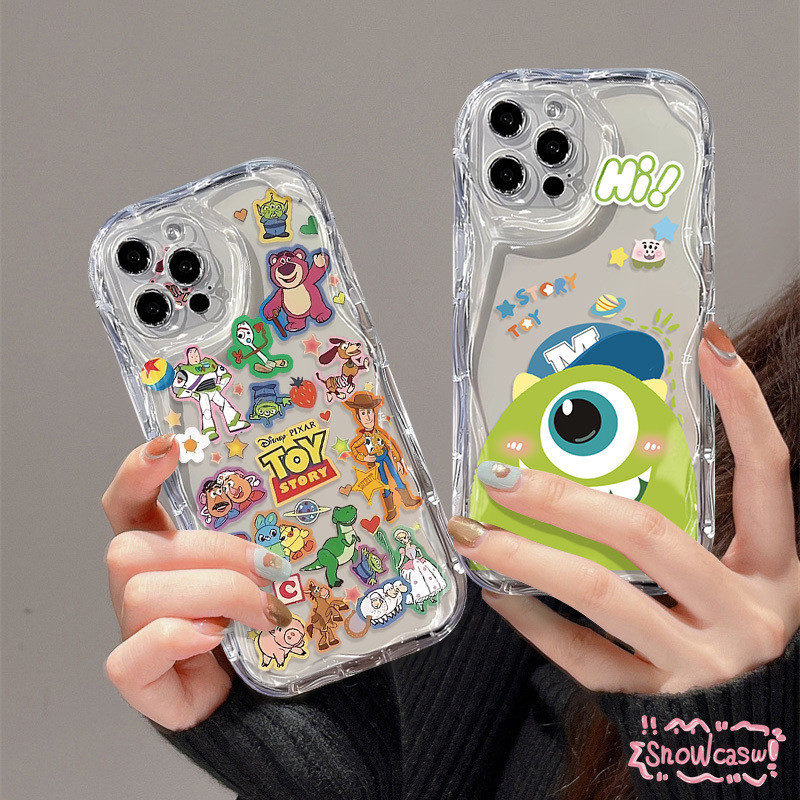 การ์ตูนสัตว์ประหลาดตลกทอยสตอรี่เคสนิ่มสำหรับ iPhone 16 13 11 15 14 12 Pro Max 7 8 16 Plus XR X XS Max 12 13 mini SE