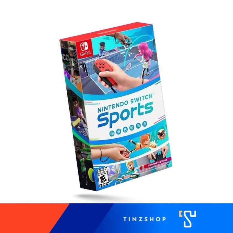 [เกมสนุก ขายดี] Nintendo Switch Game Sports เกมนินเทนโด้ สวิทซ์ สปอร์ต เกมกีฬา แถมสายรัดขา ในกล่อง เ