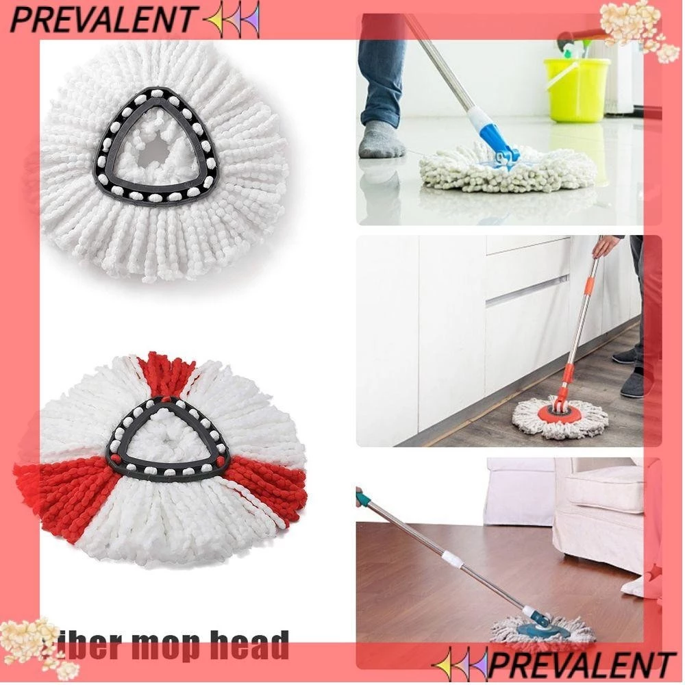 Preva หัวไม้ถูพื้น ทรงสามเหลี่ยม ไมโครไฟเบอร์ ทําความสะอาดง่าย สําหรับ O-Cedar Vileda