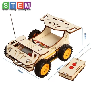 T-M77 ชุดประกอบไม้ รถบังคับ รีโมท Remote Control Racing Car Wooden Kit STEM Education ของเล่นเสริมทักษะ เสริมพัฒนาการ...