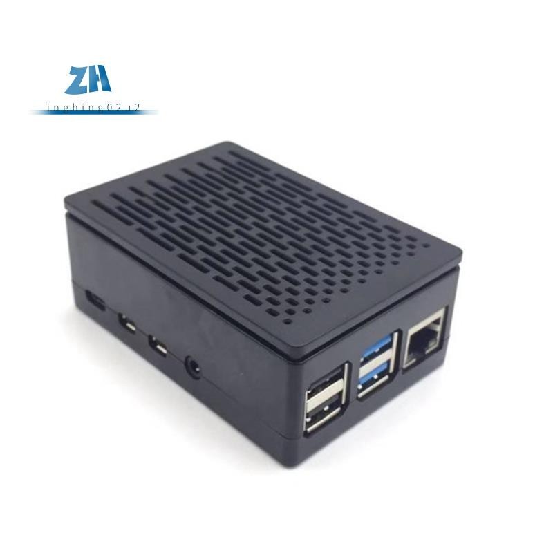 เคสอลูมิเนียม พร้อมพัดลมระบายความร้อน แบบคู่ สําหรับ Raspberry Pi 3 Model B B+