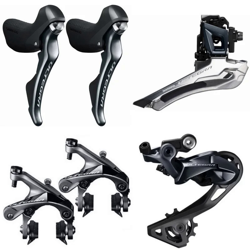 Shimano Ultegra R8000 11 Speed Groupset Shift + สับจานหน้า + สับจาน + เบรคจักรยานเสือหมอบ Groupset จ