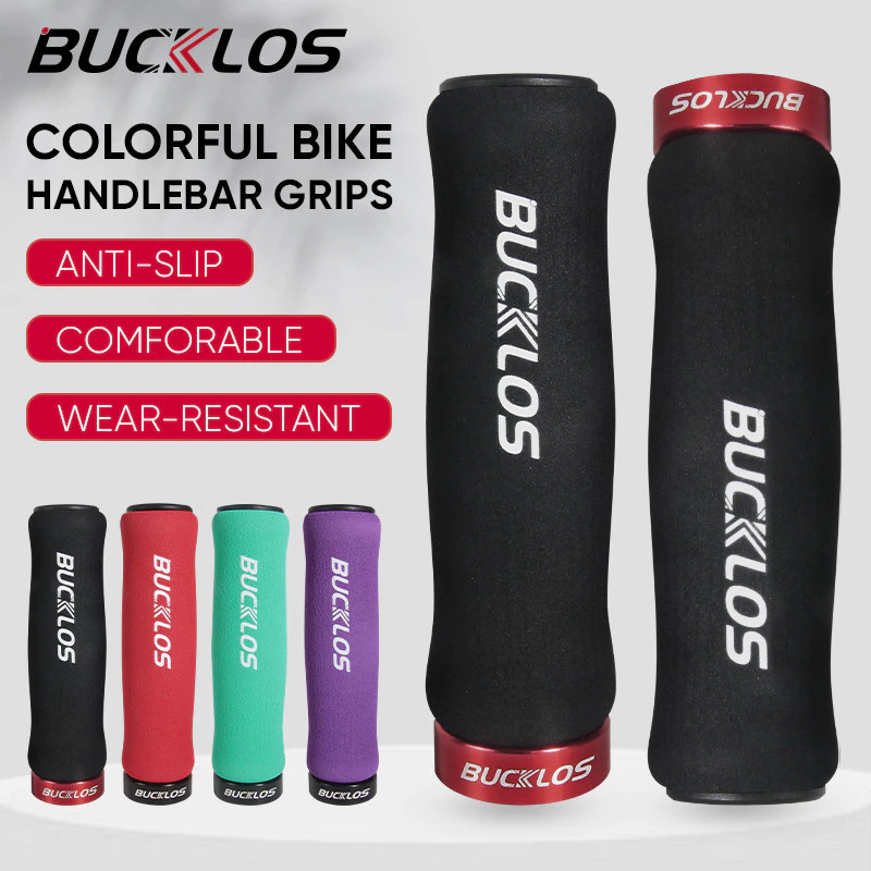 Bucklos ปลอกแฮนด์จักรยานเสือภูเขา ปลอกแฮนด์มือจับฟองน้ํา กันลื่น คุณภาพสูง สําหรับรถจักรยานเสือภูเขา ปลอกแฮนจักรยาน