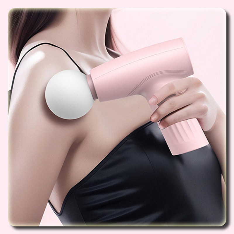 Massage Gun ปืนนวดกล้ามเนื้อ เครื่องนวดไฟฟ้า .ใช้งานง่ายพกพาสะดวก