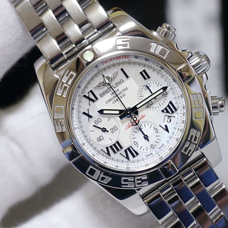 Breitling Chronograph นาฬิกาข้อมืออัตโนมัติ AB0140 สําหรับผู้ชาย