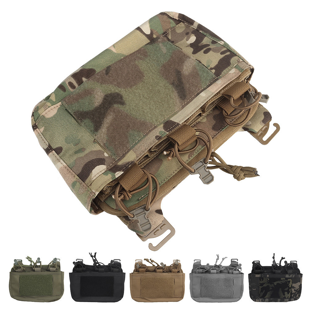 กระเป๋ายุทธวิธี DOPE ด้านหน้า ตะขอ G-hook Double Stack Abdominal Fanny Pack ใส่กระเป๋าจิงโจ้ FCPC FCSK เสื้อกั๊ก