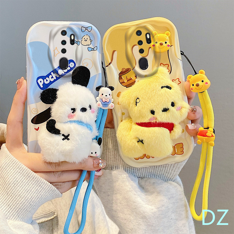 เคส Oppo A5 2020 A9 2020 กรณีโทรศัพท์มือถือ ตุ๊กตาน่ารัก สร้อยข้อมือ TYMR