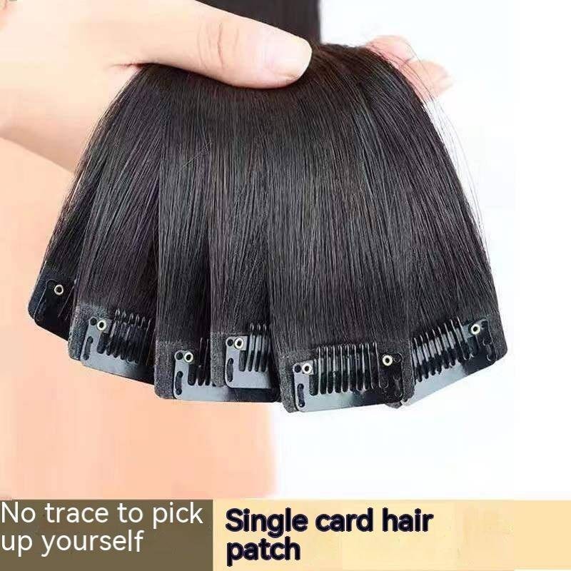 แผ่นแปะผมหน้าม้า ไร้รอยต่อ 100% ยาวตรง สําหรับผู้หญิง 3 ชิ้น 5 ชิ้น ราคา ถูกที่สุด ดีลบีเคเค แกลเลอรีภาพที่ 3