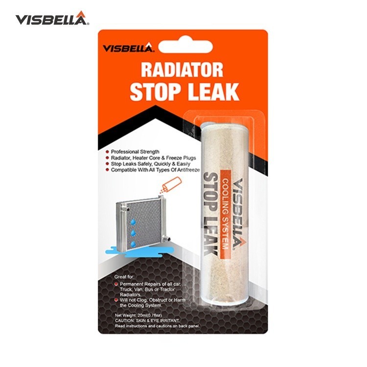 VISBELLA ผงอุดหม้อน้ำ ผงกันรั่วหม้อน้ำรถยนต์ ผงอุดกันรั่วหม้อน้ำ Radiator Stop Leak 20ml