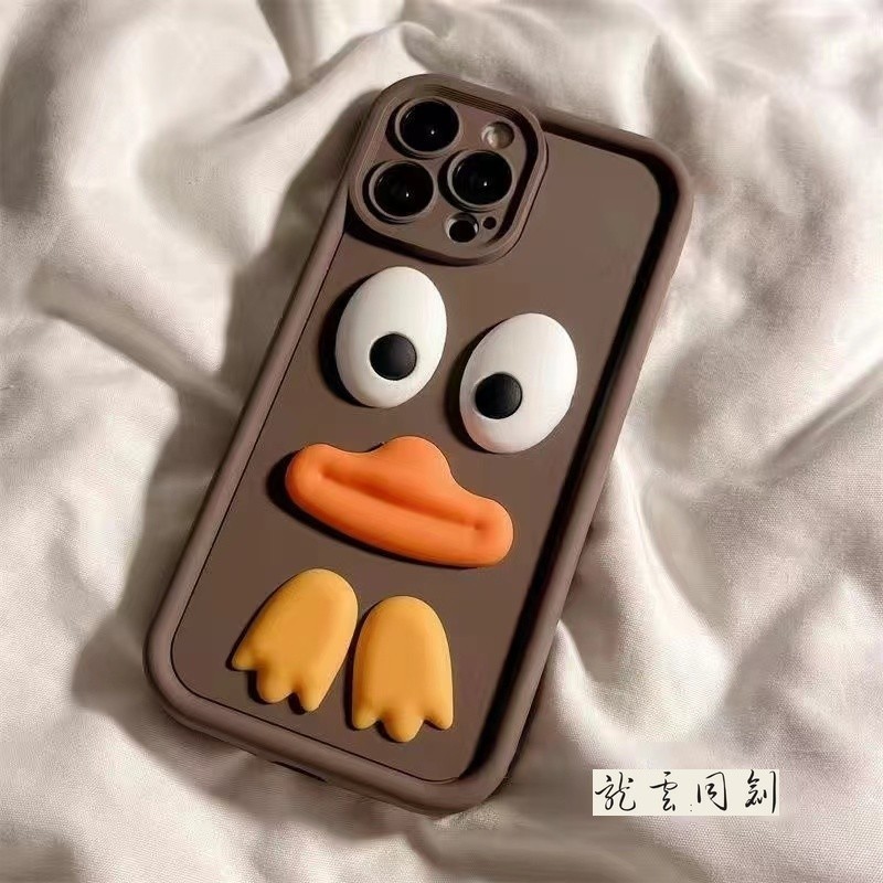 เคสโทรศัพท์มือถือ ซิลิโคนนิ่ม ผิวด้าน กันกระแทก ลายการ์ตูนเป็ดน่ารัก 3D สีแคนดี้ สําหรับ Samsung A55 A70 J7Prime A32 A33 A34 A50 A50S A30S A51 A52 A52S A53 A54 A71 A73 5G - รูปที่ 7