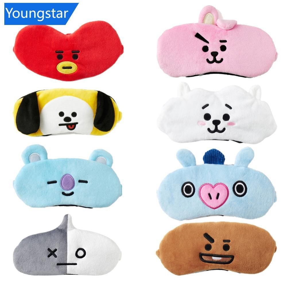 [ForeverYoung] หน้ากากปิดตา ลายศิลปินเกาหลี BTS BT21 Bangtan Boys Jimin Chimmy RJ Cooky F5G3