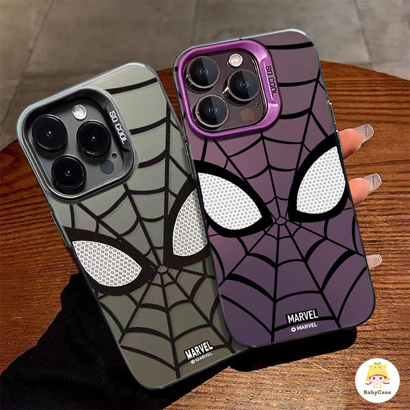 แบรนด์แฟชั่น Marvel Spider-Man Soft Case iPhone 7Plus 11 15 14 12 13 Pro Max 15 7 8 14 Plus XR X XS Max