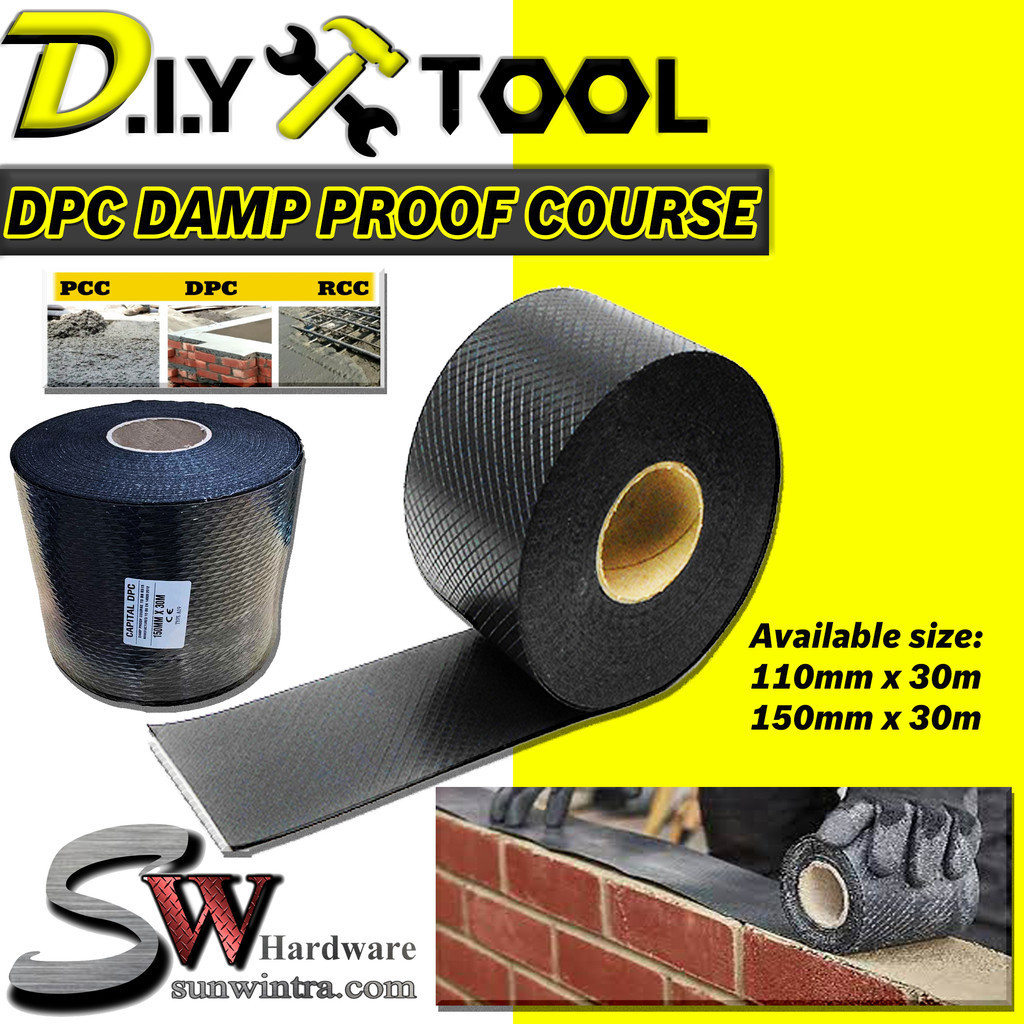SW HARDWARE Damp Proof Course DPC Bricklaying ปกปิดแฟลช Ikatan Batu Bata Fibre ตาข่ายกันน้ําตาข่าย ราคาถูก Shopee Lazada