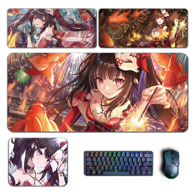 Honkai Star Rail Sparkle แผ่นรองเมาส์ Honkai ขนาดใหญ่ XXL แผ่นรองเมาส์ แป้นพิมพ์คอมพิวเตอร์ อะนิเมะ 