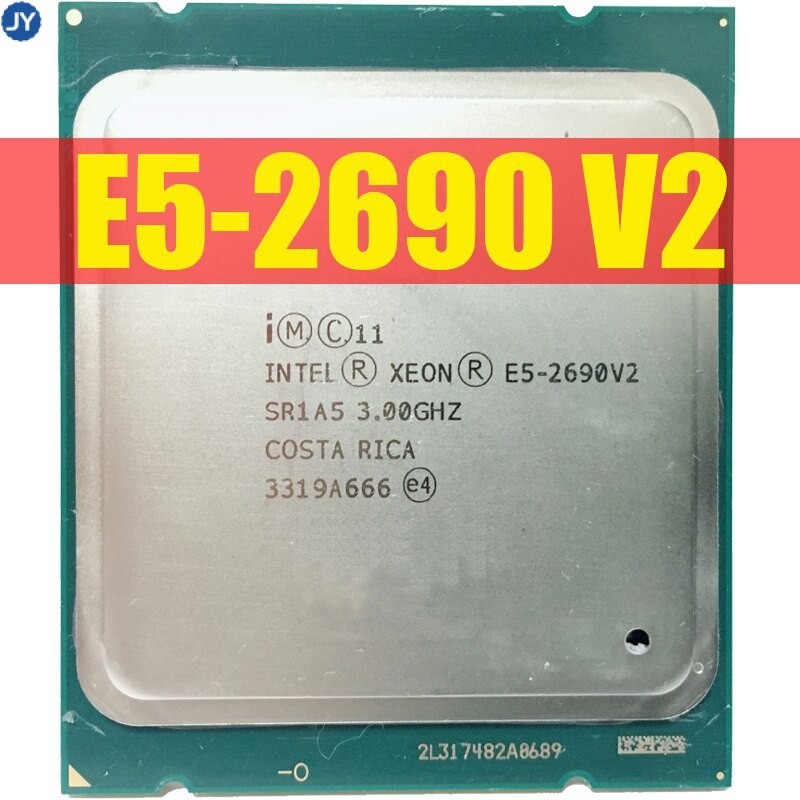 เมนบอร์ดซ็อกเก็ต xeon E5 2690 V2 Processor SR1A5 3.0GHz 130W Socket LGA 2011 CPU 2690V2 X79 DDR3 D3 สําหรับ Intel xeon
