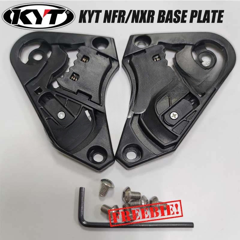 Kyt NFR/NXR แผ่นฐาน ABS เกียร์ฐานแผ่นสําหรับ KYT NFR/NXR หมวกกันน็อคหนึ่งชุดเครื่องมือฟรี